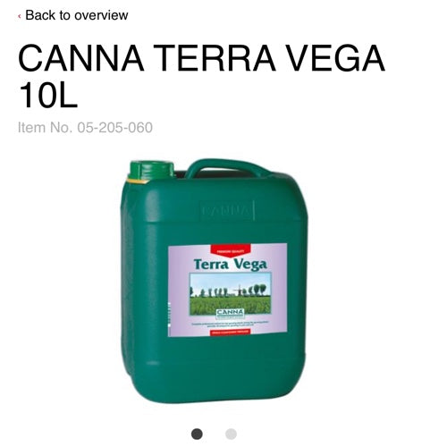 CANNA TERRA VEGA 10L